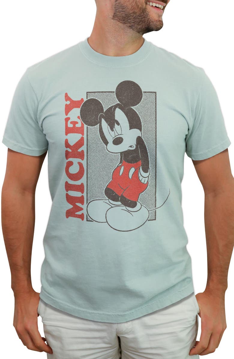 Mickey & Friends Men's Mickey & Friends Slouch Poster  Graphic T-Shirt, Main, color, Bay