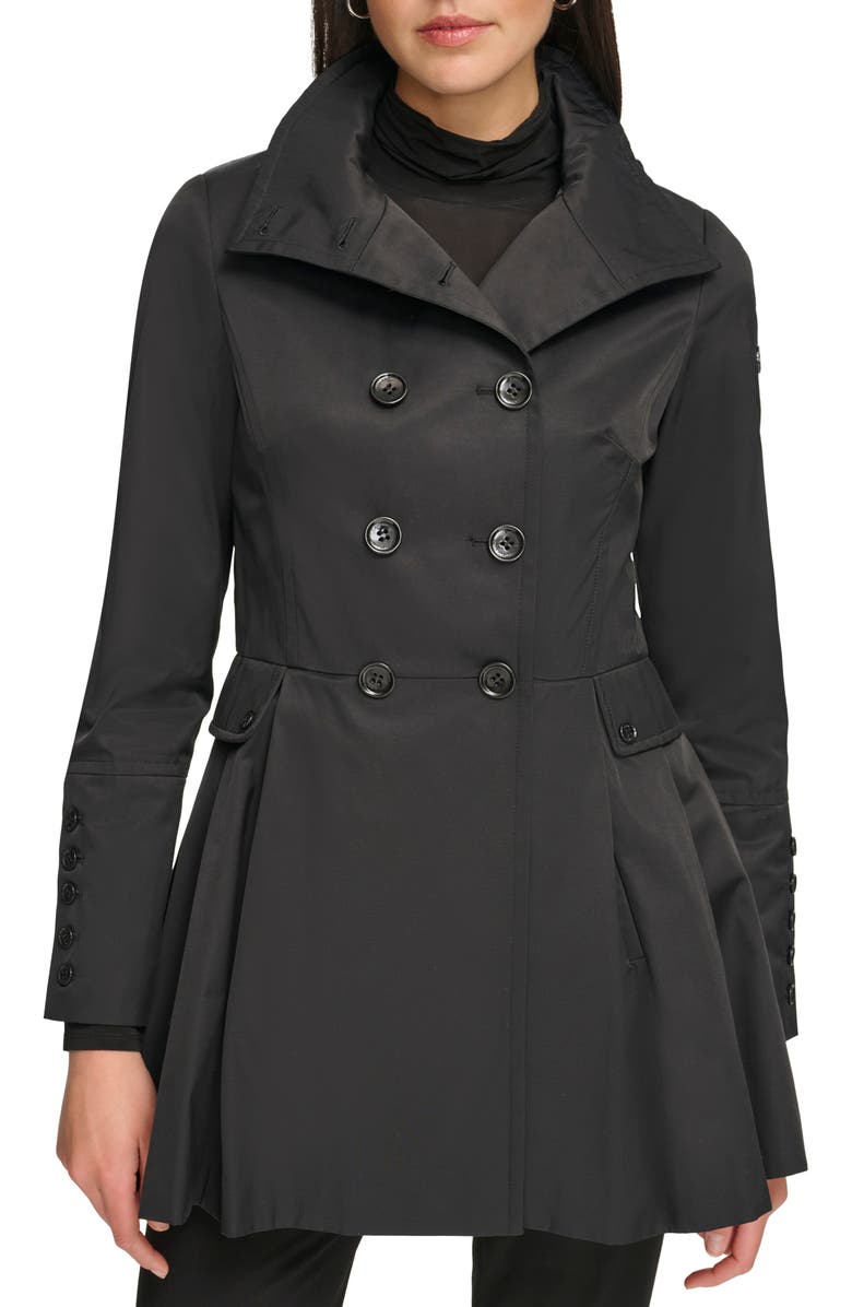 Calvin Klein Pleated Trench Coat, Main, color,
