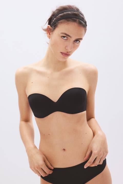 Padded Microfibre Balconette Bra