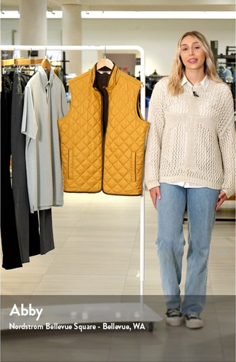 Essex Water Resistant Quilted Travel Vest, sales video thumbnail