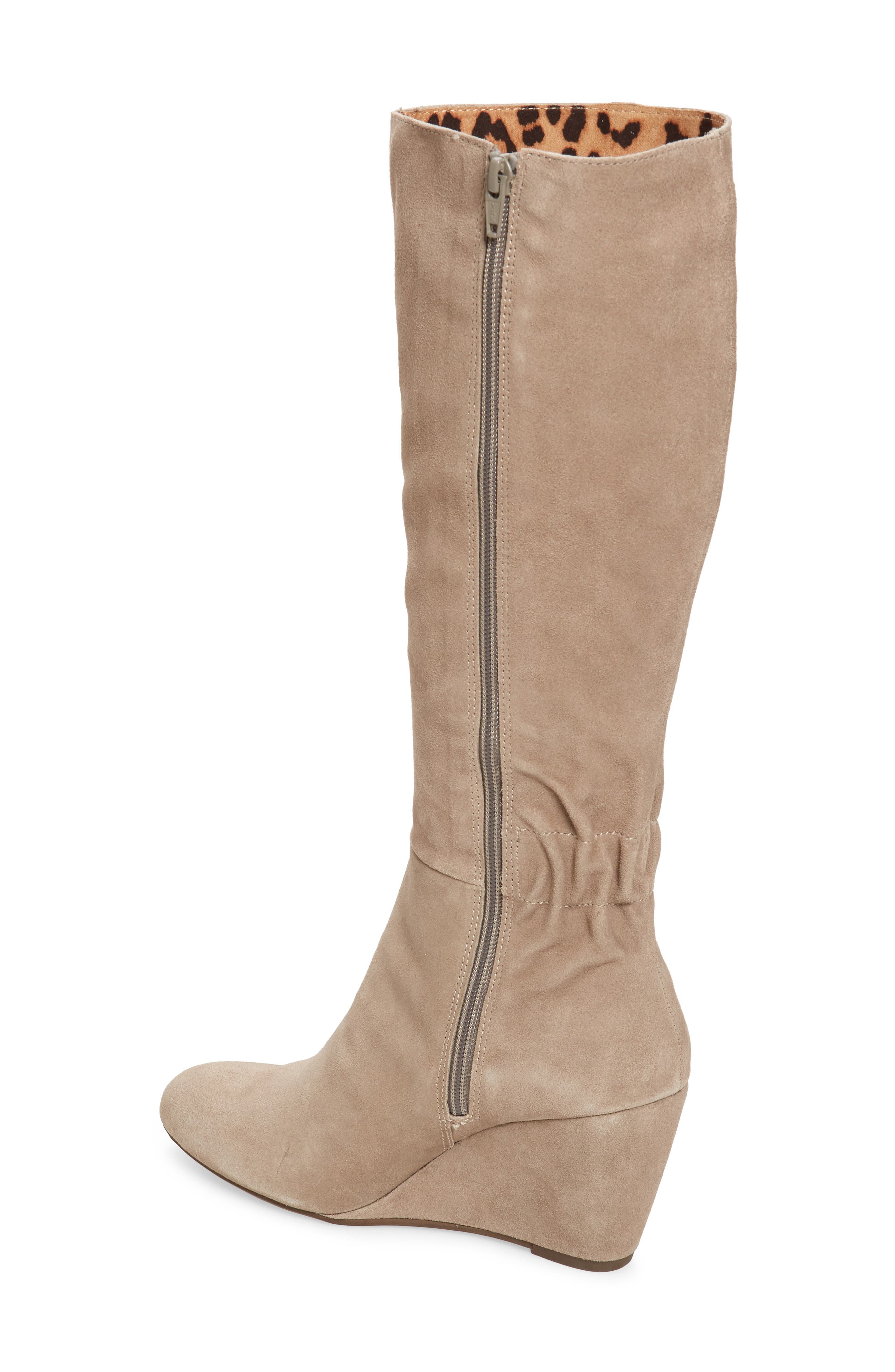 Star of the Show Wedge Knee High Boot, Alternate, color, TAUPE SUEDE