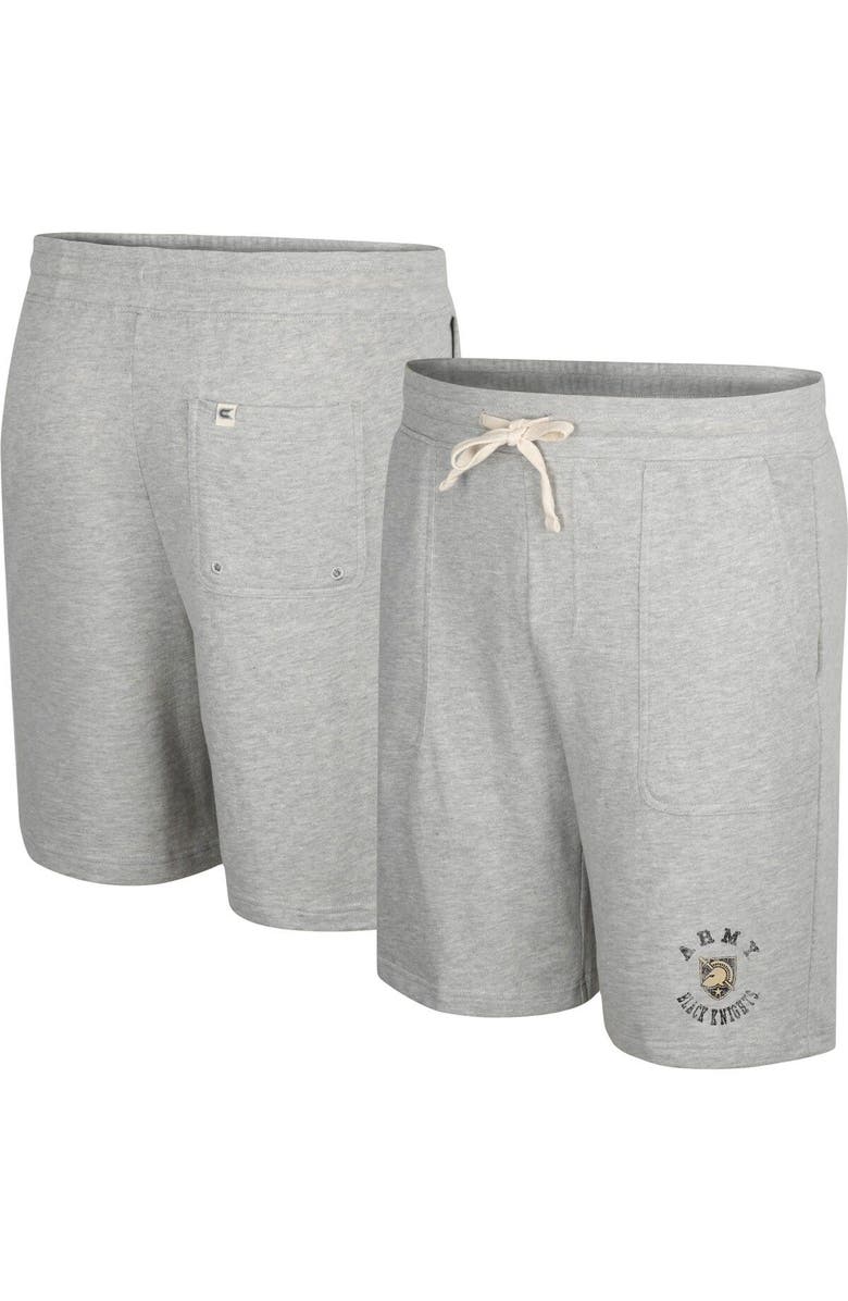 COLOSSEUM Men's Colosseum Heather Gray Army Black Knights Love To Hear This Terry Shorts, Main, color, Heather Gray