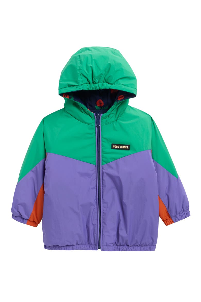 Reversible Hooded Coat, Main, color, NAVY BLUE