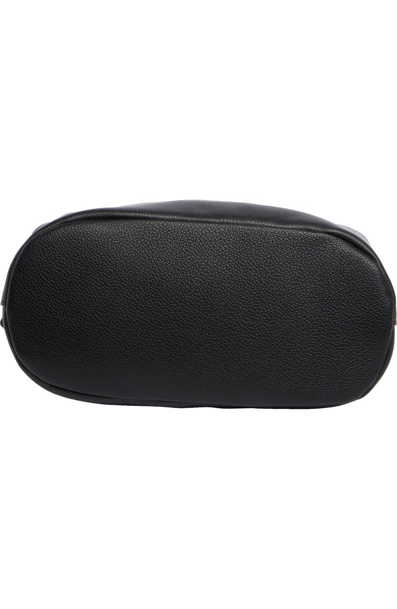 Sam Edelman Harlyn Pebbled Leather Bucket Bag, Alternate, color, Black