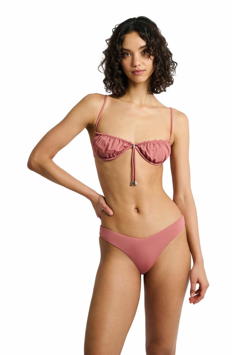 Chiara Bikini Bottom, Alternate, color, CLAY ROSE