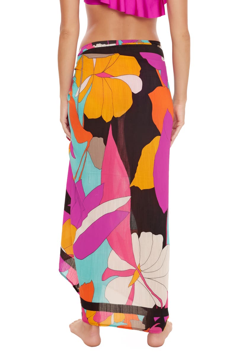 Trina Turk Gemini Pareo Cover-Up Skirt, Alternate, color,