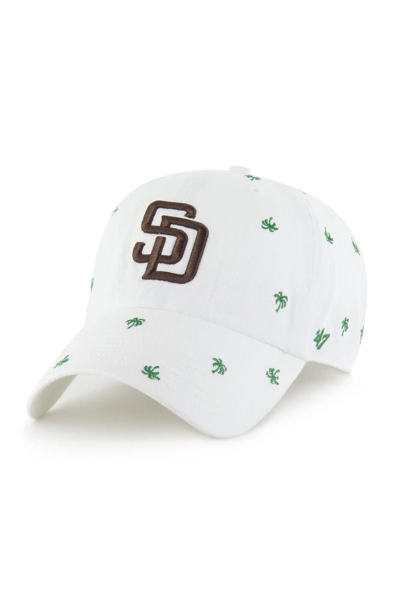 '47 Women's '47  White San Diego Padres Confetti Clean Up Adjustable Hat, Main, color, White