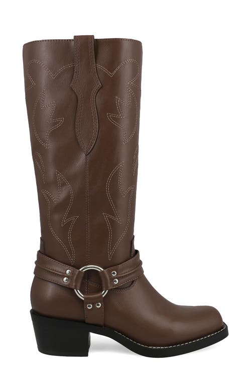Mia Diego Harness Boot In Brown
