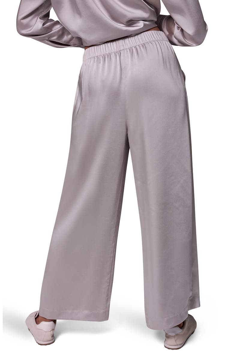 Wide Leg Satin Pants, Alternate, color, VAPOR