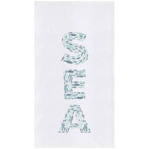 "Sea" 100% Cotton Flour Sack Dishtowel