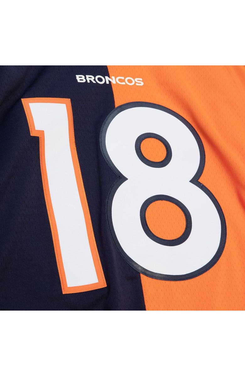 Mitchell & Ness Men's Mitchell & Ness Peyton Manning Navy/Orange Denver Broncos 2015 Split Legacy Replica Jersey, Alternate, color, Navy