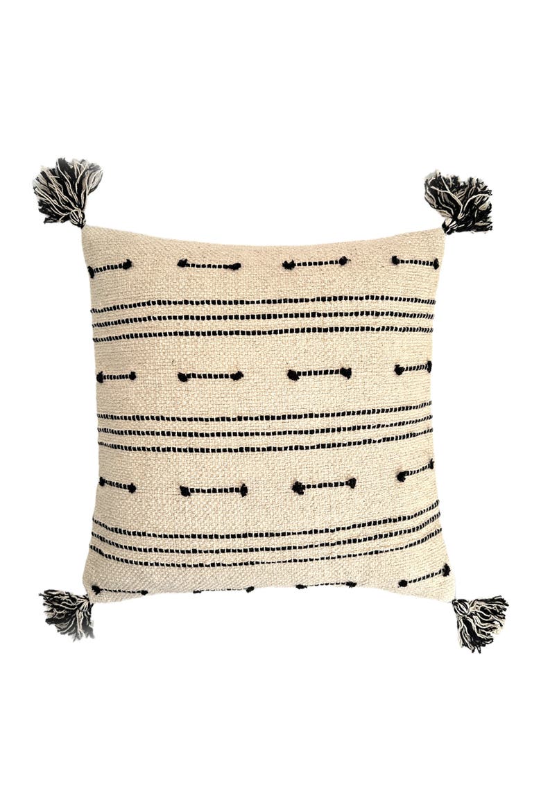Siara Throw Pillow - Cover Only, Main, color, Natural / Black