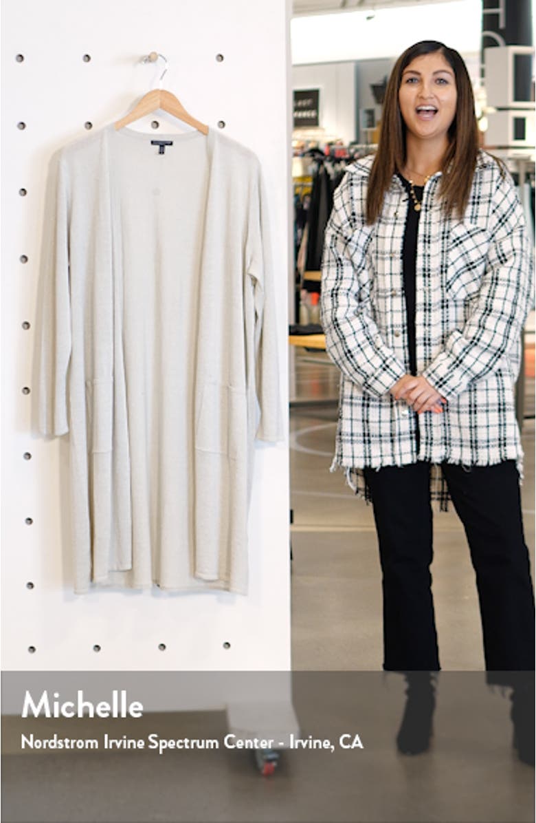 Metallic Flecked Long Cardigan, sales video thumbnail