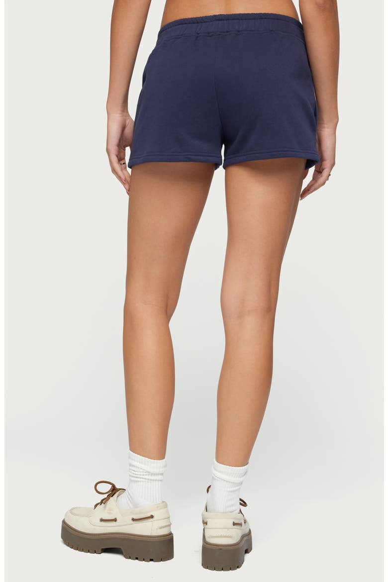 Beach Bloom Sweat Shorts, Alternate, color, NAVY