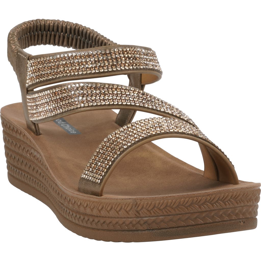 Gc Shoes Ruby Platform Sandal In Bronze
