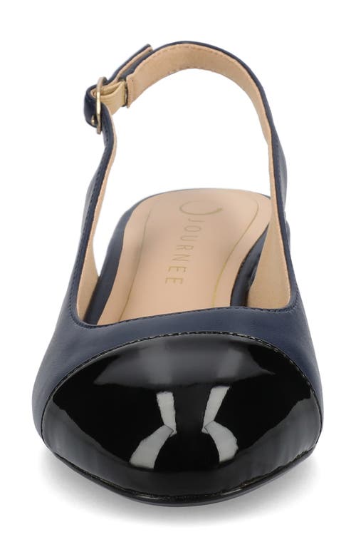 Journee Collection Sammie Slingback Pump In Navy