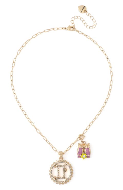 Gemini Charm Pendant Necklace