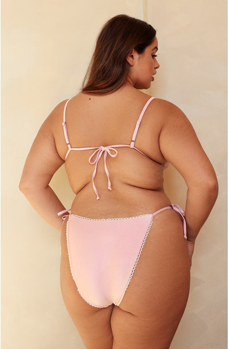 Dippin Daisys Chapel Triangle Bikini Top, Alternate, color, Sweet Pink