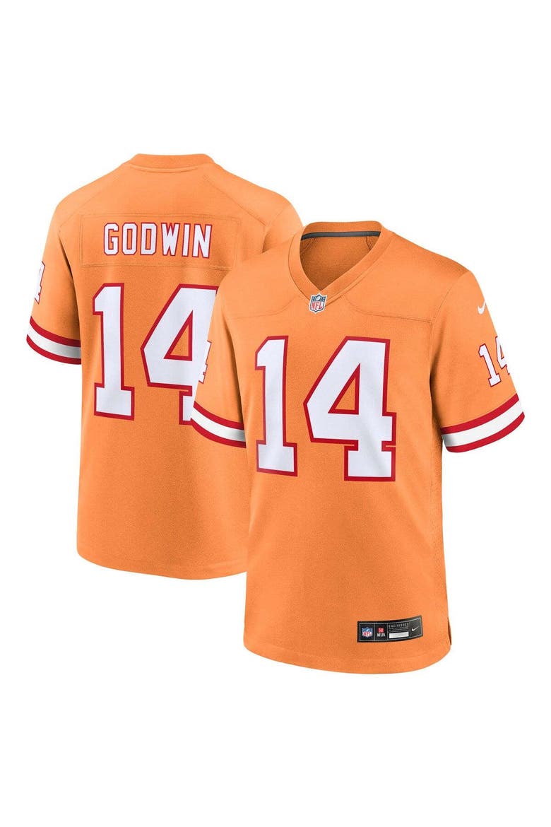 Men's Nike Chris Godwin Orange Tampa Bay Buccaneers Throwback Game Jersey, Main, color, Orange