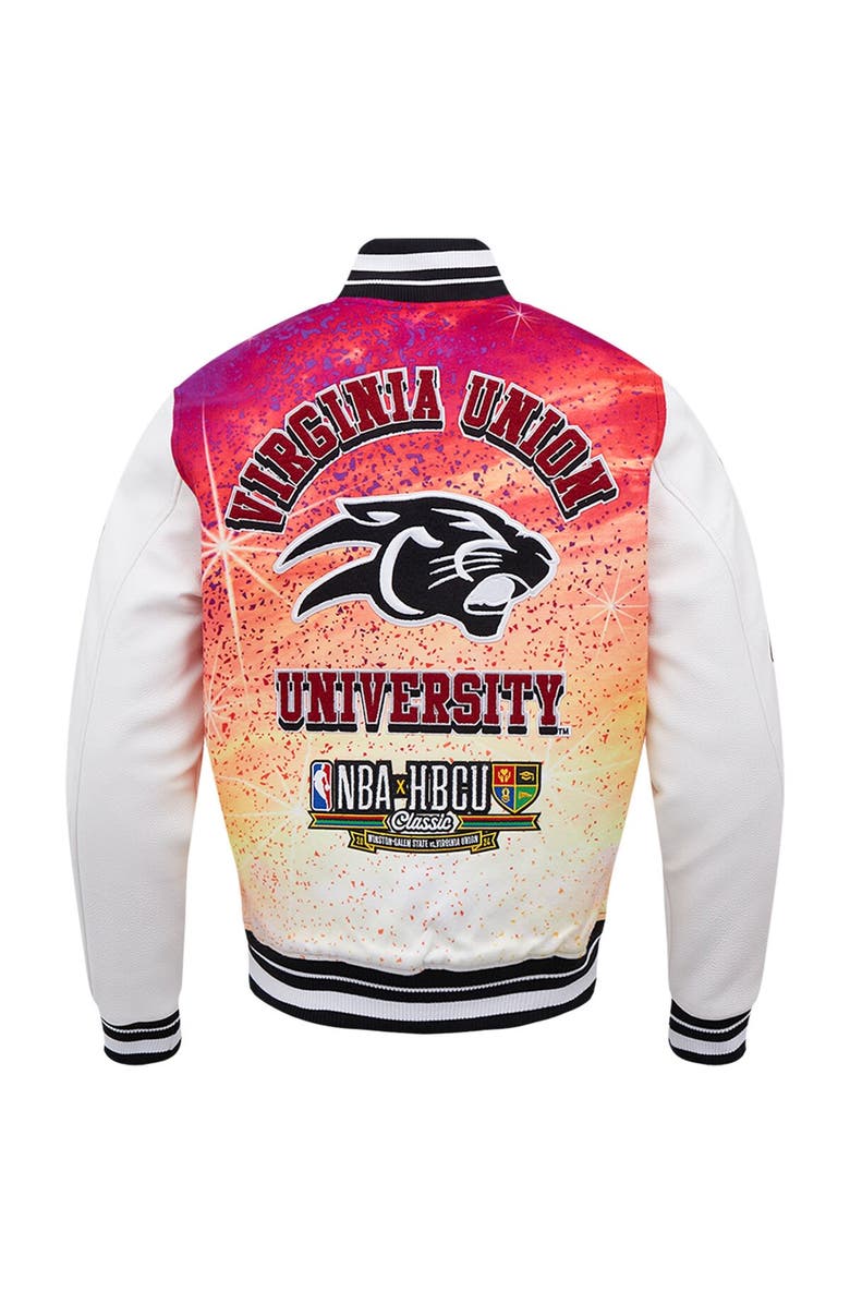 PRO STANDARD Men's Pro Standard  Black Virginia Union University 2024 NBA All-Star Game x HBCU Classic Varsity Full-Snap Jacket, Alternate, color, 