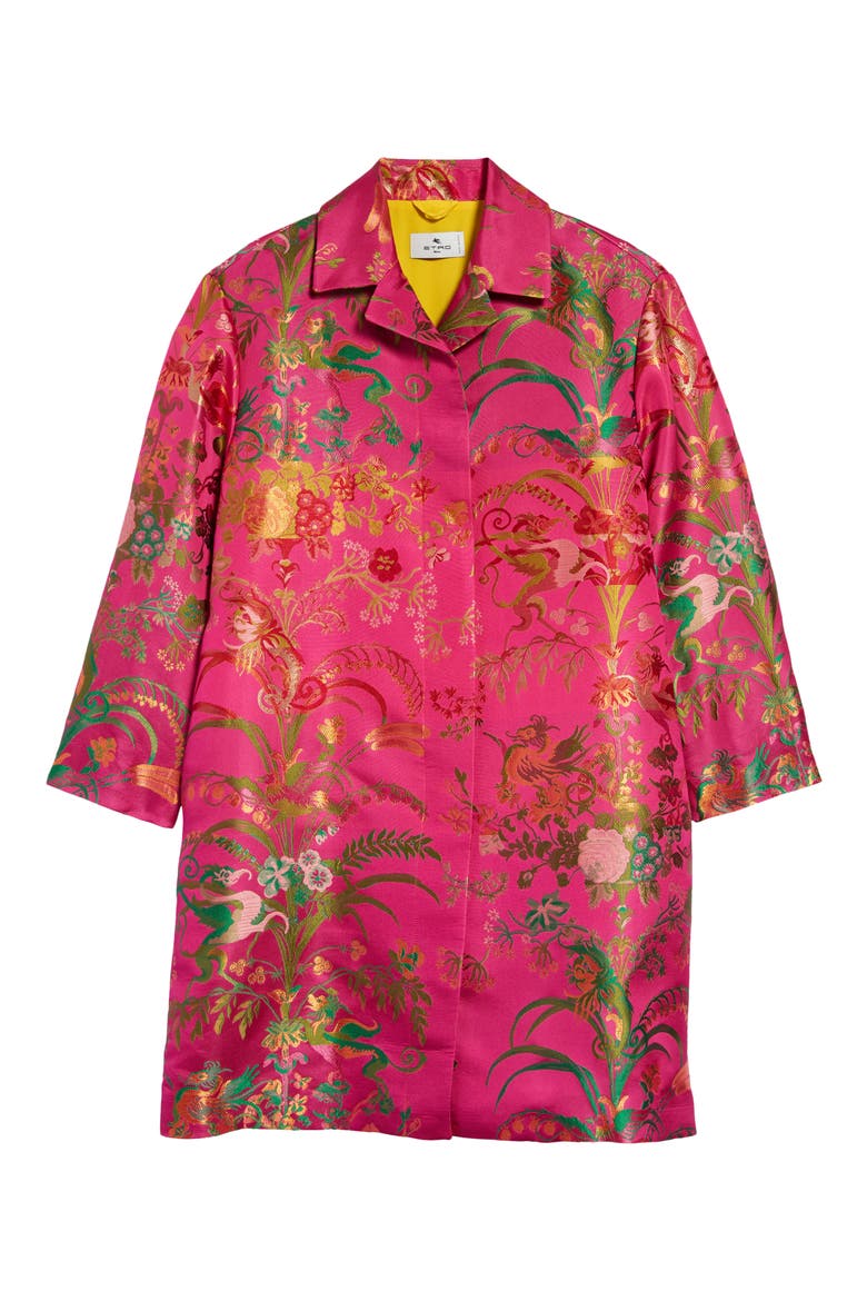 Pago Floral Brocade Topper, Main, color, ROSA