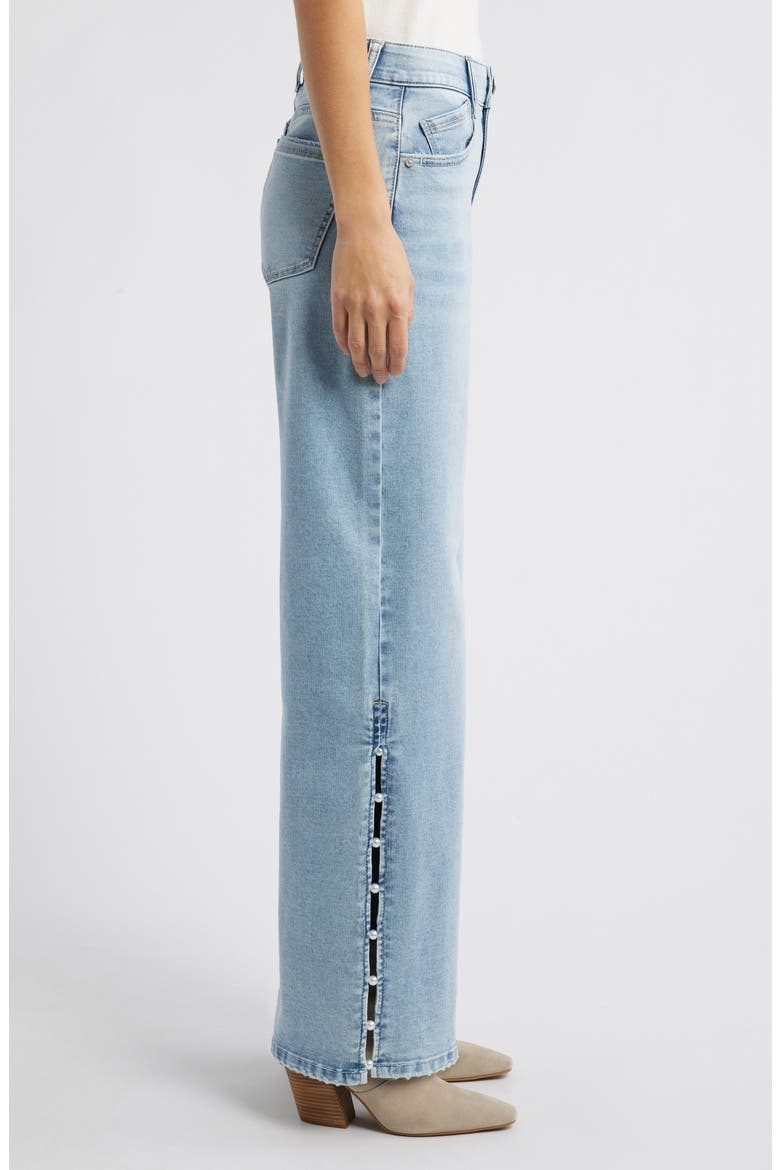 Sam 'Ab'Solution High Waist Wide Leg Jeans, Alternate, color, LIGHT BLUE ARTISANAL