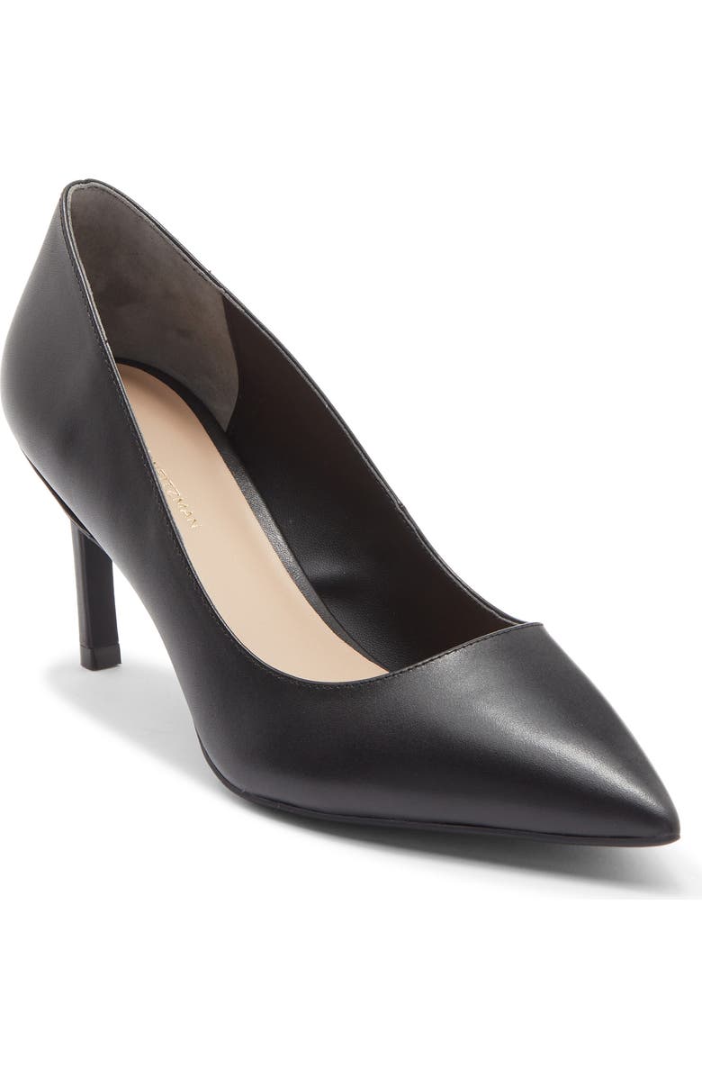 Stuart Weitzman Dancer Pointed Toe Pump, Main, color, Black