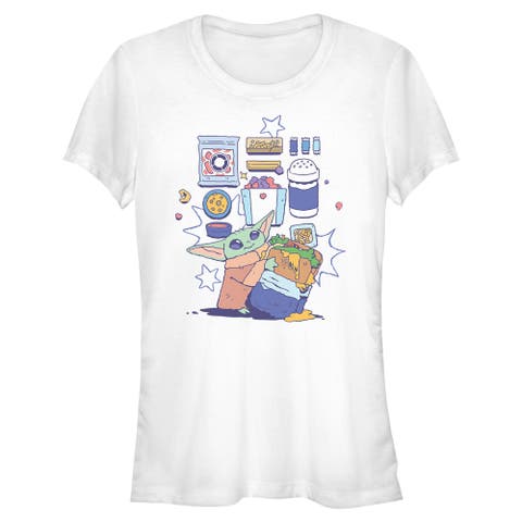 Junior's Star Wars The Mandalorian and Grogu The Child Enjoy Your Meal  Graphic T-Shirt