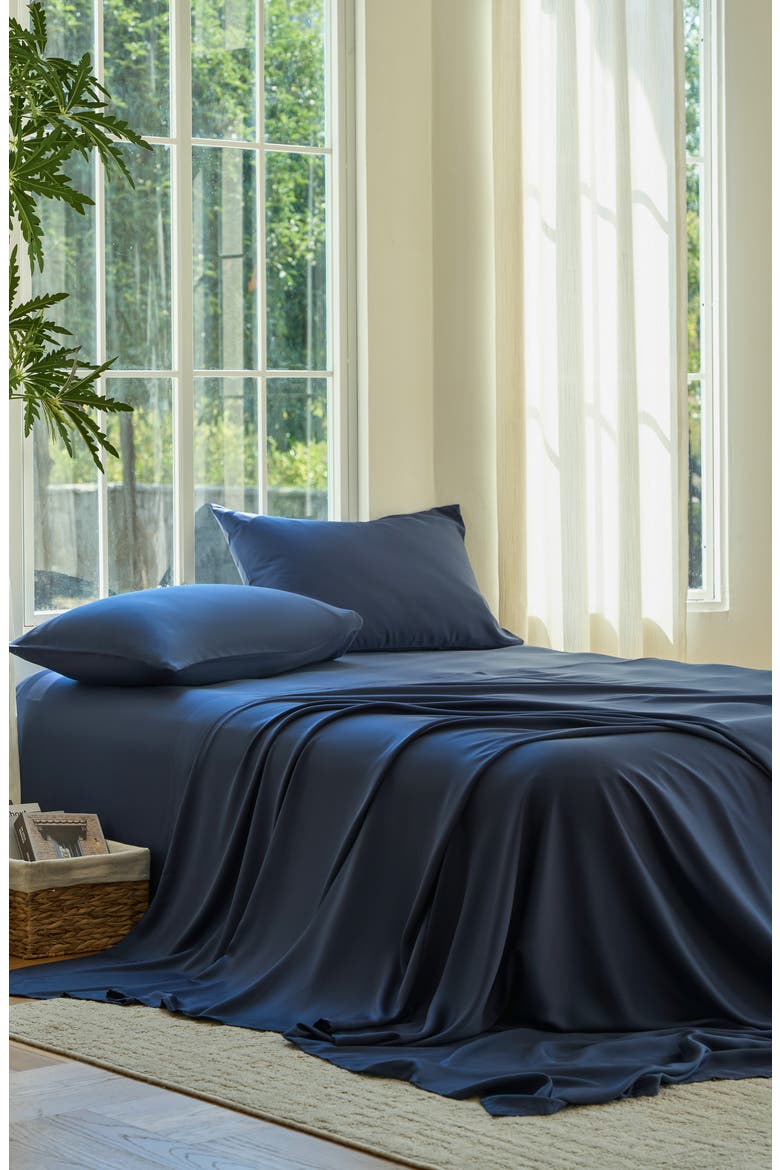 Sateen Sheet Set, Alternate, color, SAPPHIRE