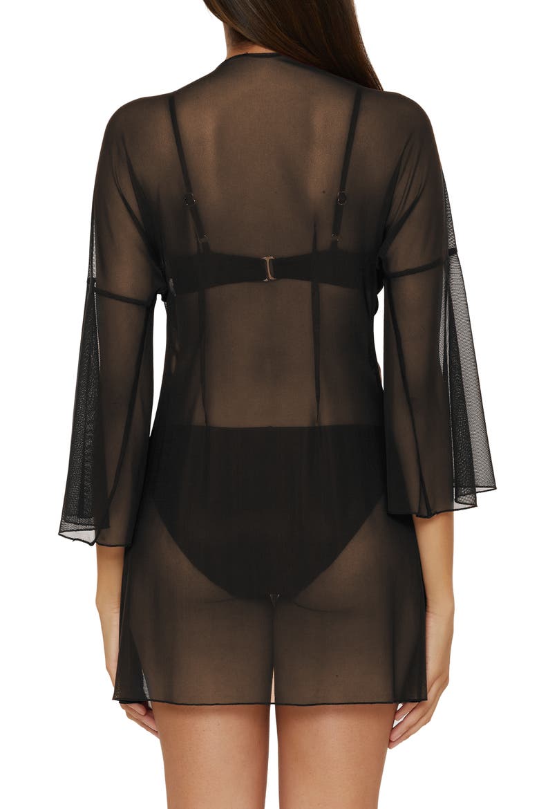 Muse Mesh Cover-Up Jacket, Alternate, color, BLACK