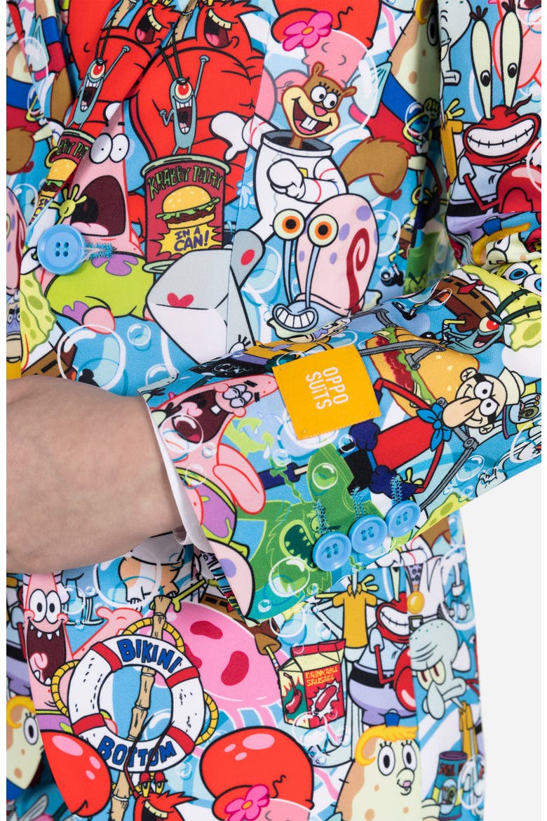 Kids' SpongeBob Frenzy Two-Piece Suit & Tie Set, Alternate, color, MISCELLANEOUS
