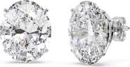 ALLUREZ Oval-Cut Diamond Stud Earrings 14kt
