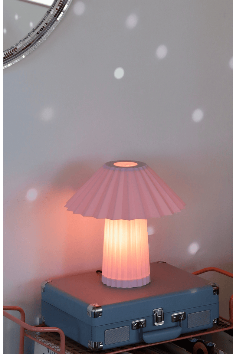 Umbrella Table Lamp, Alternate, color, Bubblegum Pink