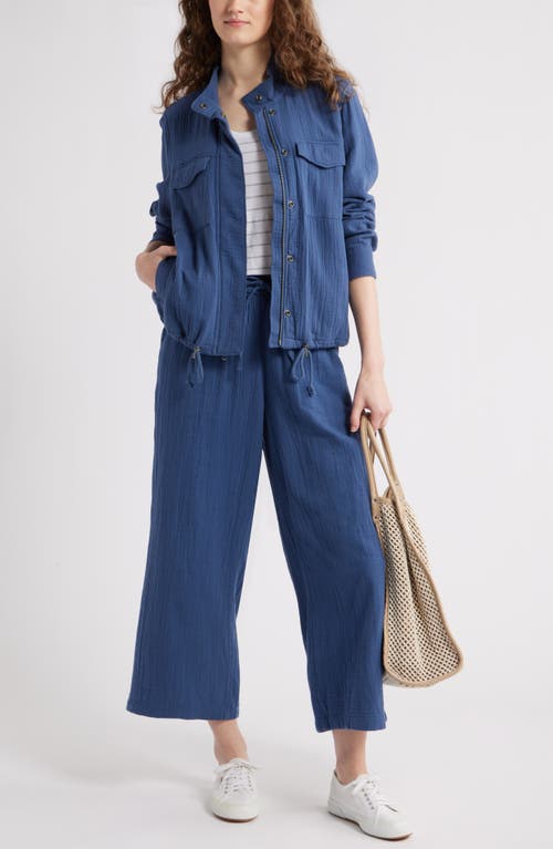 Caslonr Caslon(r) Cotton Gauze Utility Jacket