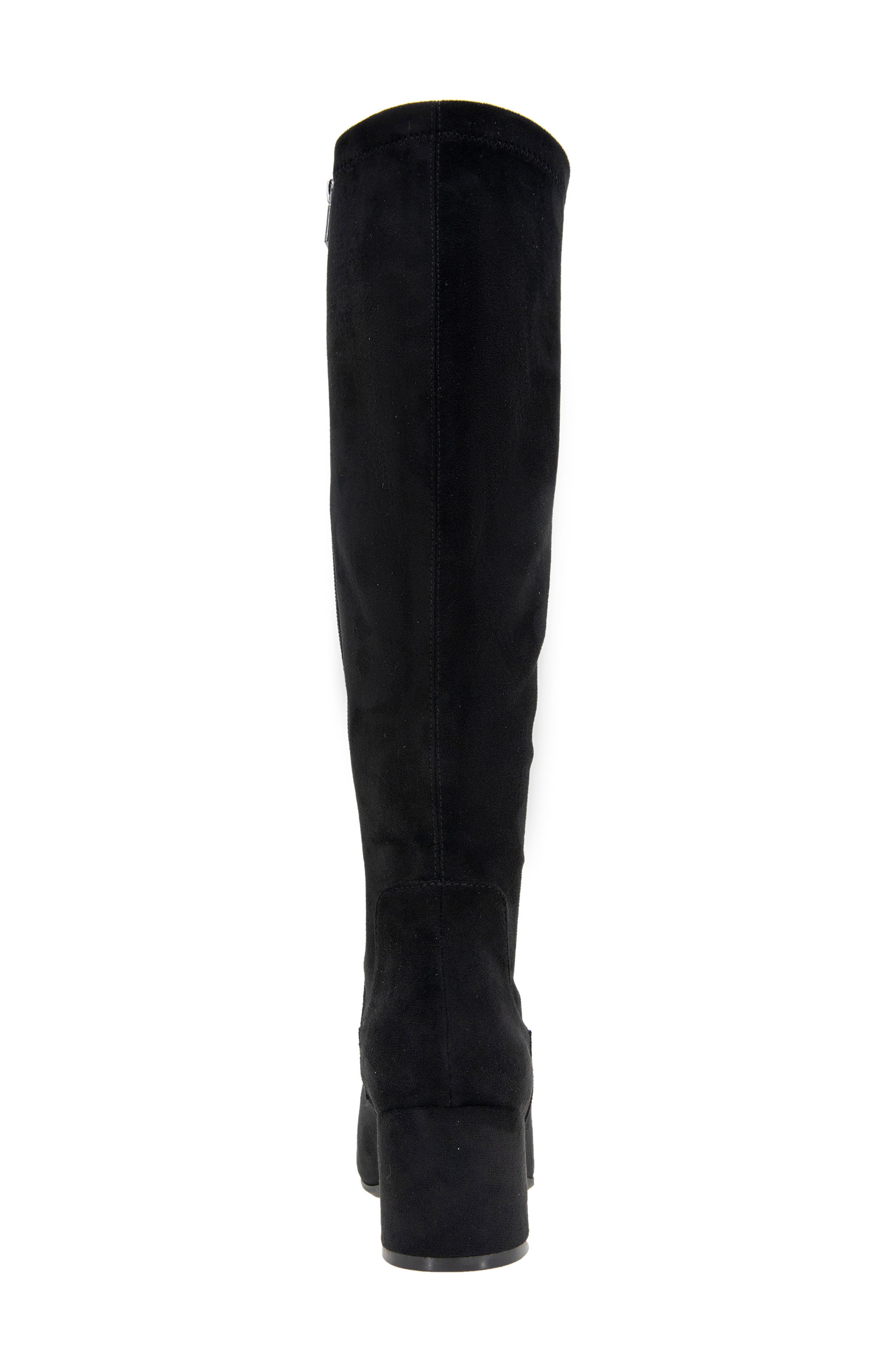 Reaction Kenneth Cole Rida Stretch Knee High Boot, Alternate, color, Black Micro