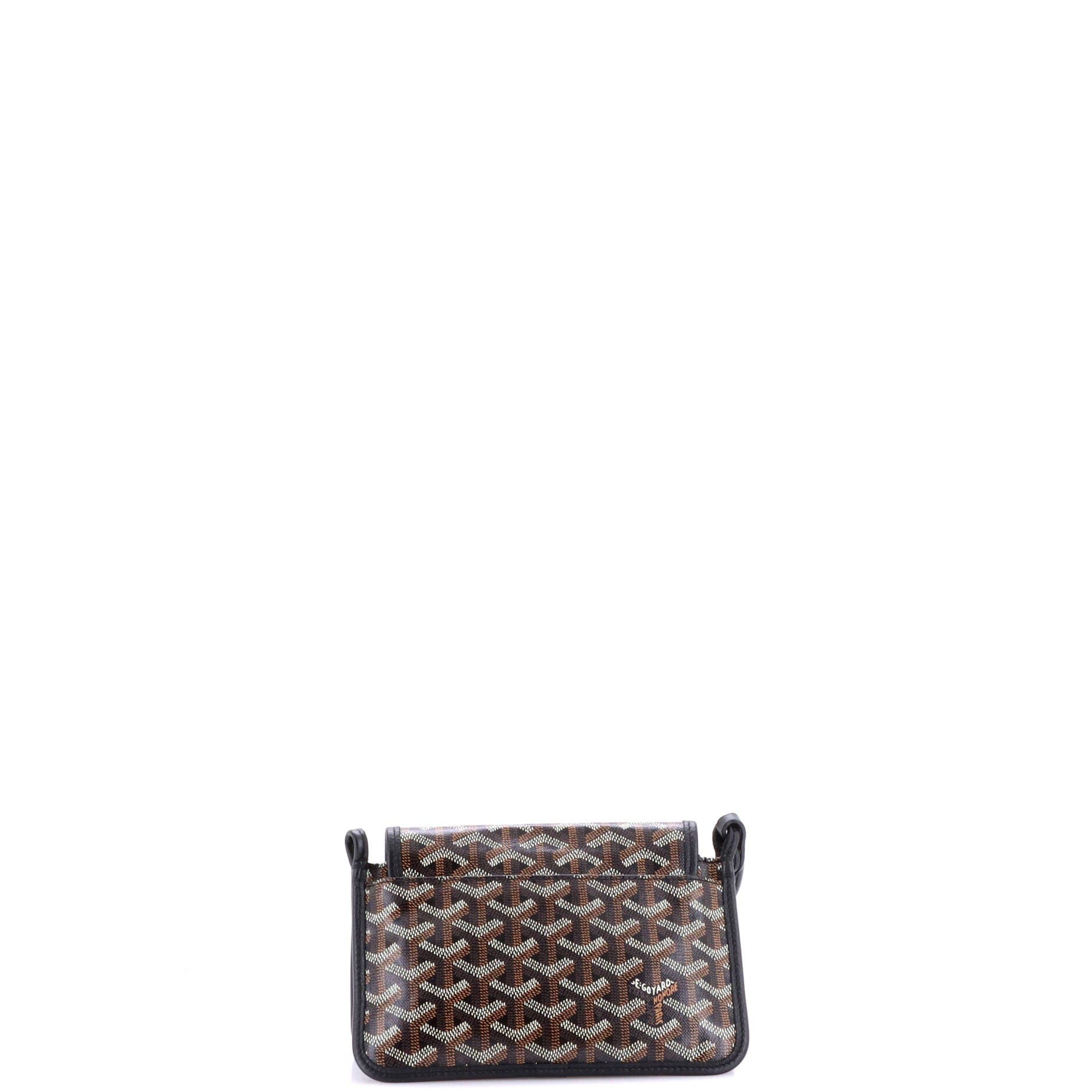 Plumet Clutch Wallet Coated Canvas, Alternate, color, Black