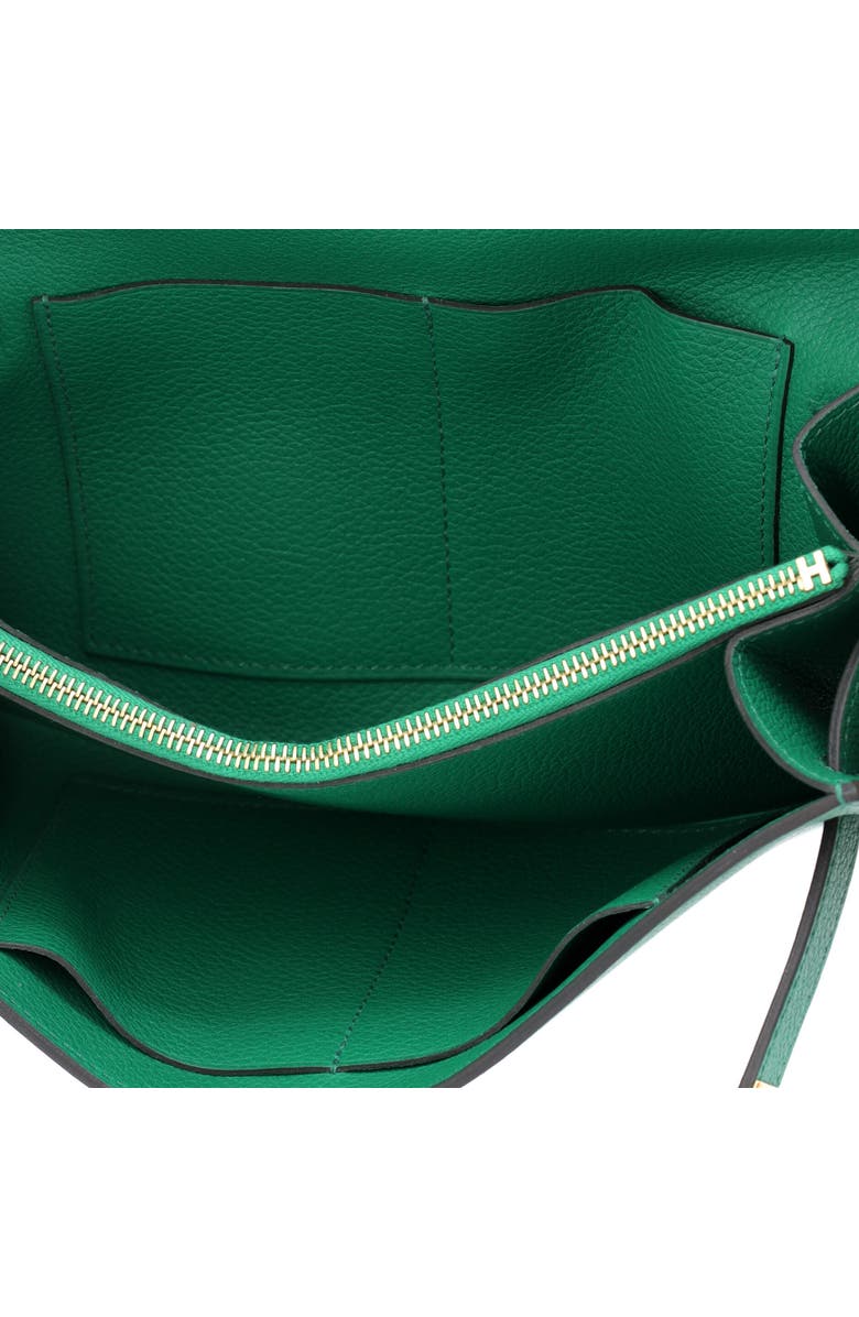 Pre-Owned Hermes Kelly To Go Wallet Evercolor, Alternate, color, Vert Jade