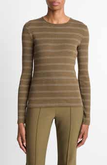 Vince Stripe Rib Top