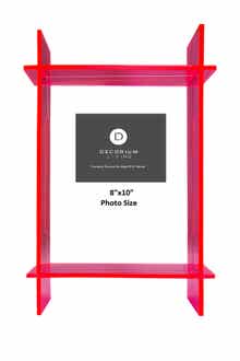 Neon Pink Lucite 8" x 10" Frame
