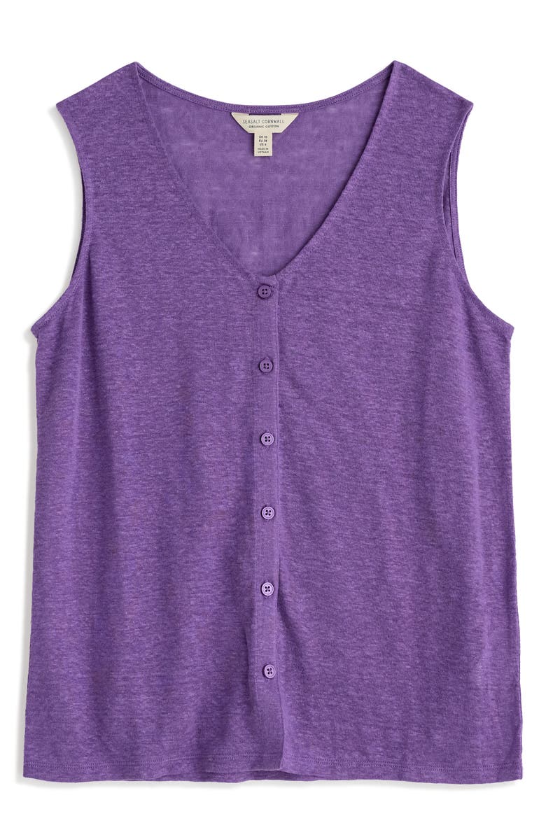 Seasalt Cornwall Carn Glaze Linen Vest, Alternate, color, 