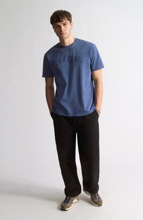 Brooklyn Industries Medieval Cotton Graphic T-shirt In Blue