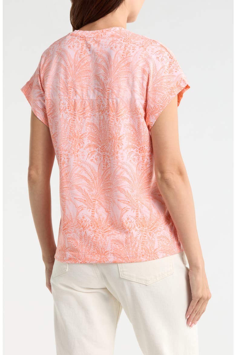 Kauai Palm Bay Print Cotton Blend T-Shirt, Alternate, color, CRYSTAL ROSE
