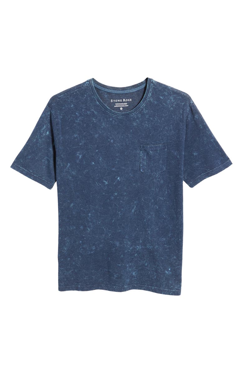 Stone Rose Acid Wash Pocket T-Shirt, Alternate, color, 
