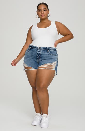 Bombshell Cutoff Denim Shorts