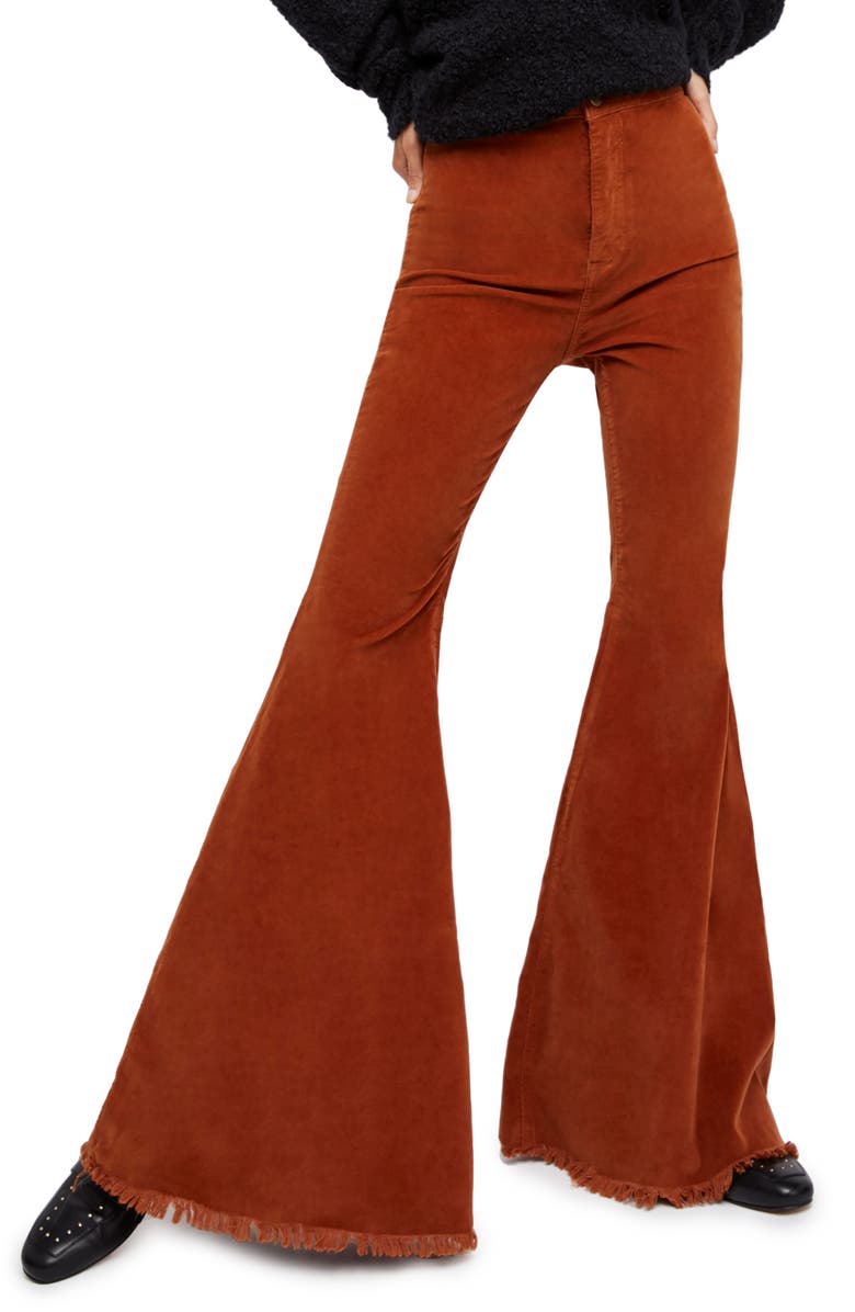 Free People Just Float Corduroy Flare Pants, Main, color, 