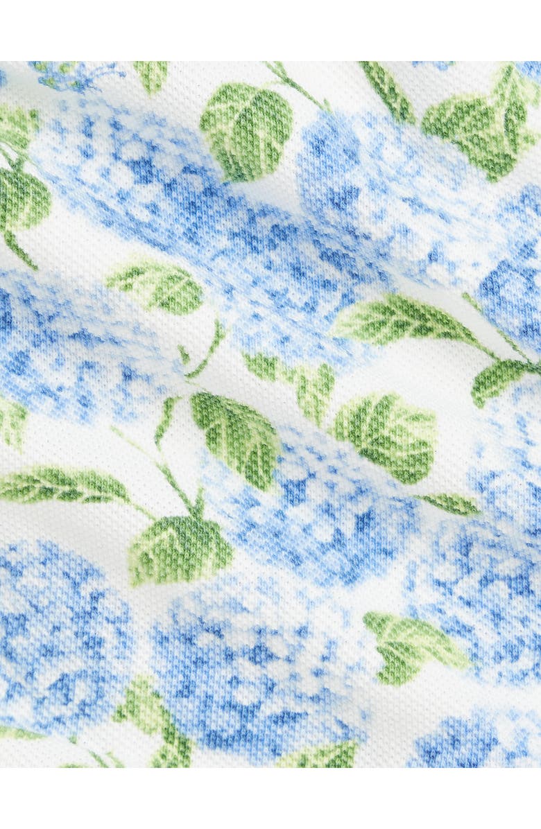 Ralph Lauren Hydrangea Print Cotton Oxford Tiered Sundress & Bloomers, Alternate, color, 