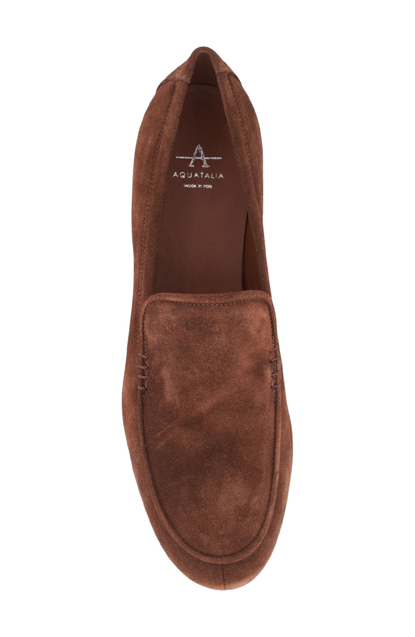 Aquatalia Sable Loafer, Alternate, color, Brandy