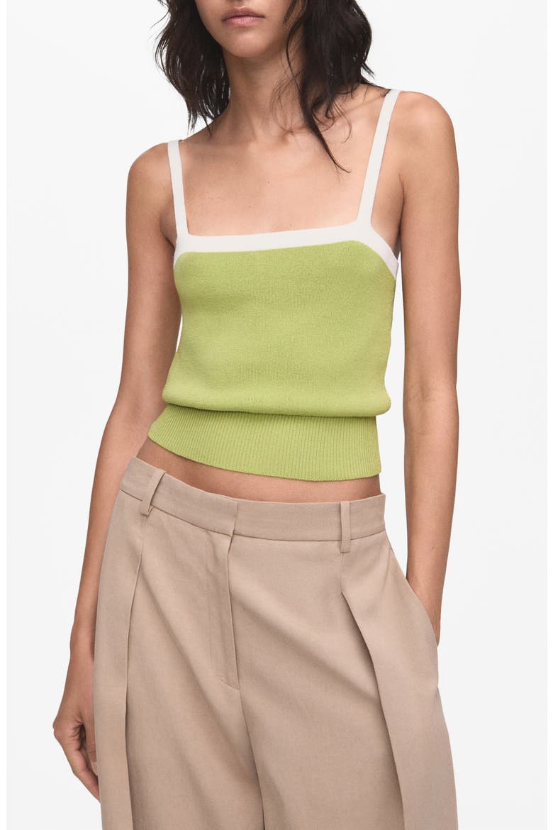 Crossed Back Sweater Tank, Main, color, PASTEL GREEN