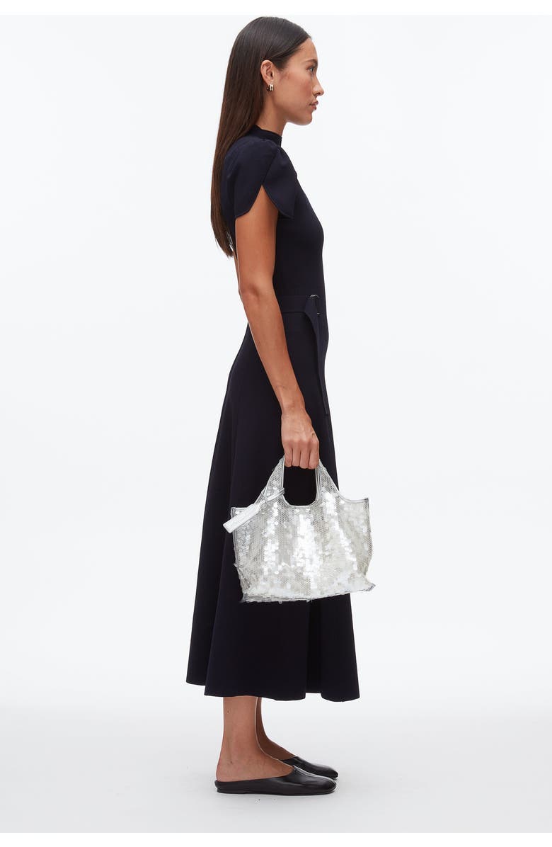 3.1 Phillip Lim Sequin Mini Market Tote, Alternate, color, Silver