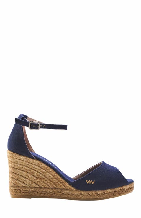 Aiguafreda Canvas Espadrille Sandal Wedges